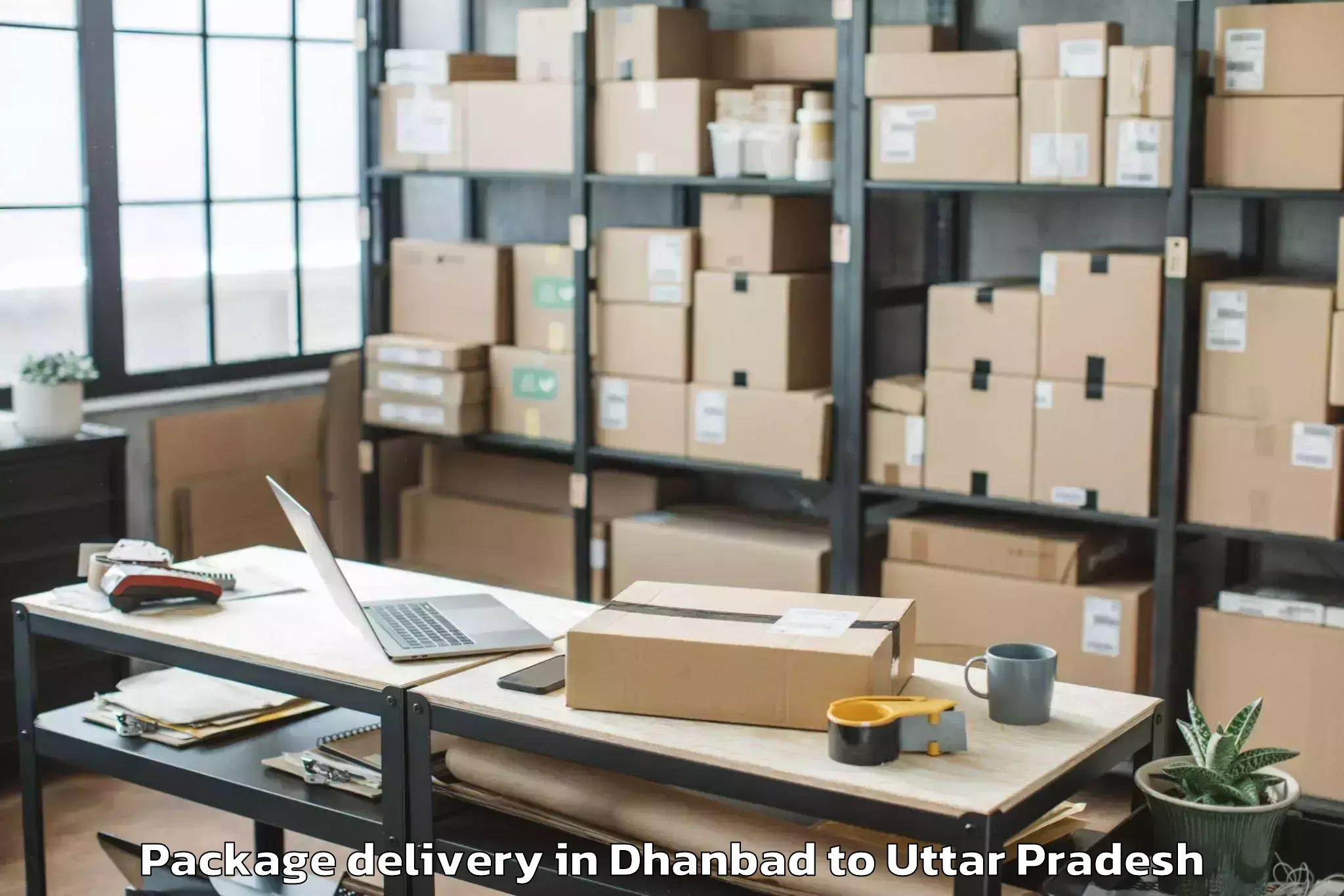 Easy Dhanbad to Sardhana Package Delivery Booking